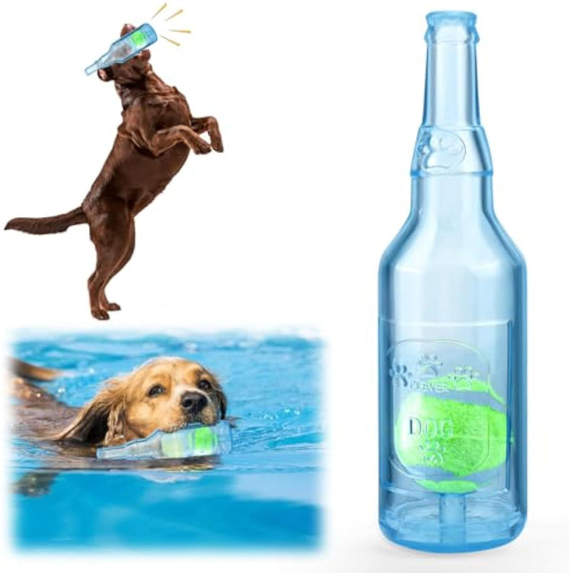 Water Bottle Squeaky Dog Toy