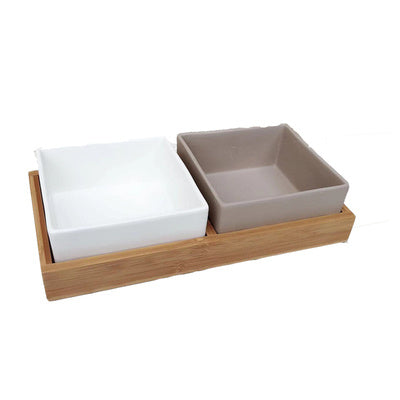 Ceramic Food/Water bowl Set