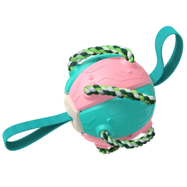 Ball with chewy ropes